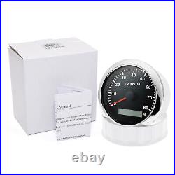 6 Gauge Set 85mm GPS Speedometer 0-300KM/H Tachometer Fuel Level Gauge For Boat