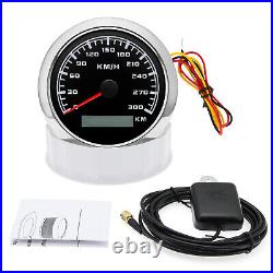 6 Gauge Set 85mm GPS Speedometer 0-300KMH Tacho & Fuel Gauge Temp Oil Press Volt