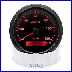 6 Gauge Set 85mm GPS Speedometer 120MPH Tacho/Fuel/Oil/Temp/Volt with Sensor US