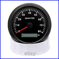 6 Gauge Set 85mm GPS Speedometer 120MPH Tachometer&52mm Fuel Oil Water Temp Volt