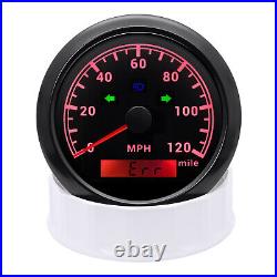 6 Gauge Set 85mm GPS Speedometer 120MPH Tachometer&52mm Fuel Oil Water Temp Volt