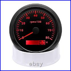 6 Gauge Set 85mm GPS Speedometer 120MPH Tachometer&52mm Fuel Oil Water Temp Volt