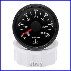 6 Gauge Set 85mm GPS Speedometer 120MPH Tachometer&52mm Fuel Oil Water Temp Volt