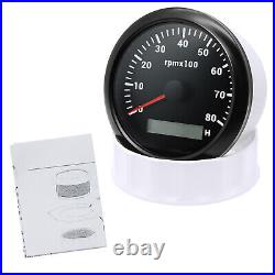 6 Gauge Set 85mm GPS Speedometer 120MPH Tachometer&52mm Fuel Oil Water Temp Volt