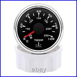 6 Gauge Set 85mm GPS Speedometer 160MPH Tacho&52mm Fuel Oil Press Temp Voltmeter