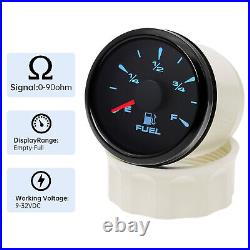 6 Gauge Set 85mm GPS Speedometer 160MPH Tachometer 52mm Fuel Gauge Temp Oil Volt