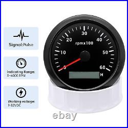 6 Gauge Set 85mm GPS Speedometer 160MPH Tachometer 52mm Fuel Gauge Temp Oil Volt