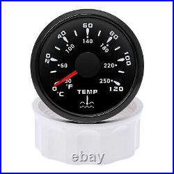 6 Gauge Set 85mm GPS Speedometer 80MPH Tacho 52mm Fuel Temp Oil Pressure Volt