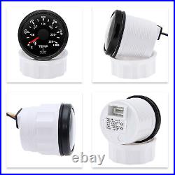 6 Gauge Set 85mm GPS Speedometer 80MPH Tacho 52mm Fuel Temp Oil Pressure Volt