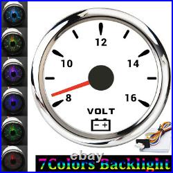 6 Gauge Set 85mm white GPS Speedometer 160MPH Tacho 0-7000RPM for Boat Car Truck