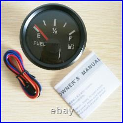 6 Gauge Set Black MPH KM/H Knots GPS Speedometer Tacho Fuel Volts Oil Water Temp
