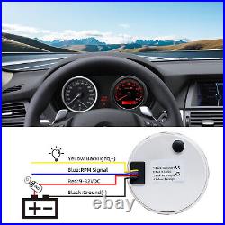 6 Gauge Set GPS Speedometer 0-80MPH Tacho For Car Marine Boat Truck Waterproof