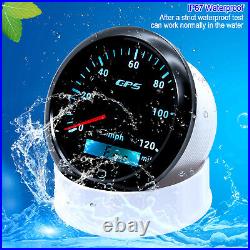 6 Gauge Set GPS speedometer 0-80MPH Tachometer Fuel Gauge Temp Oil For Car Boat