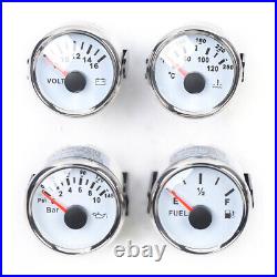 6 Gauge Set Speedometer Tacho Fuel Gauge Temp Volt Oil Car Boat Universal 8-16V