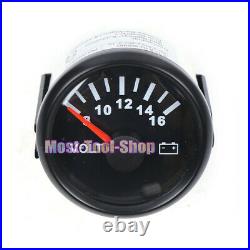 6 Gauge Set Speedometer Tacho Fuel Temp Volt Oil For Car Boat Motorcycle Gauge