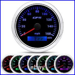 6 Gauge Set With Senders GPS Speedometer 0-160MPH Tacho Fuel Gauge Temp Oil Volt