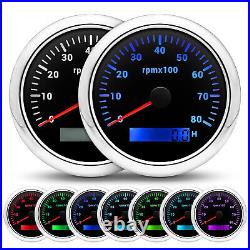 6 Gauge Set With Senders GPS Speedometer 0-160MPH Tacho Fuel Gauge Temp Oil Volt