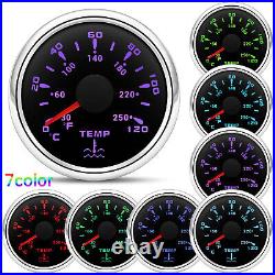 6 Gauge Set With Senders GPS Speedometer 0-160MPH Tacho Fuel Gauge Temp Oil Volt