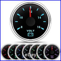 6 Gauge Set With Senders GPS Speedometer 0-160MPH Tacho Fuel Gauge Temp Oil Volt