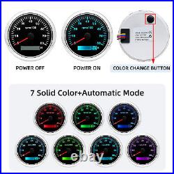 6 Gauge Set With Senders GPS Speedometer 0-160MPH Tacho Fuel Gauge Temp Oil Volt