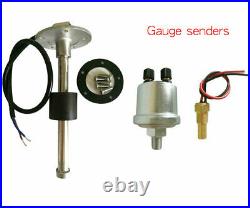 6 Gauge Set with Sender 200MPH GPS Speedometer Tacho Fuel Temp Volt Oil Pressure