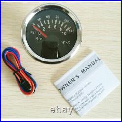 6 Gauge Set with Sender GPS 120MPH Speedometer Tacho Fuel Volts Oil Temp Red LED