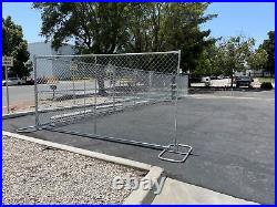 6 ft x 12 ft Temporary Chain Link Fence Panel (Galvanized) WILL CALL RIVERSIDE