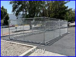 6 ft x 12 ft Temporary Chain Link Fence Panel (Galvanized) WILL CALL RIVERSIDE