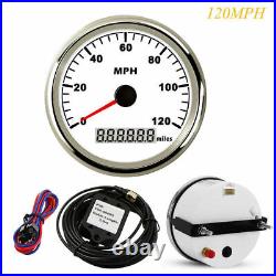 6 gauge set 120MPH speedometer tacho fuel temp volts oil pressure red backlight