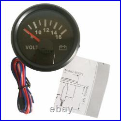 6 gauge set 200KPH speedometer tachometer fuel temperature voltmeter oil red led