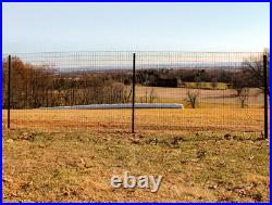 6'x100' 14ga Galv Steel Black PVC Coated Welded Wire 1.5 x 4 Animal Fencing