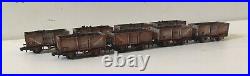 8 N Gauge Peco Steel Coal Wagons. Loaded Compatible with farish and dapol. A