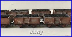 8 N Gauge Peco Steel Coal Wagons. Loaded Compatible with farish and dapol. B