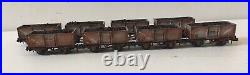 8 N Gauge Peco Steel Coal Wagons. Loaded Compatible with farish and dapol. B