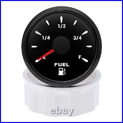 85MM Black GPS Speedometer 0-160MPH&52MM Fuel Level Water Temp Oil Pressure Volt