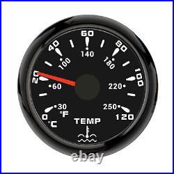 85MM GPS Speedometer 0-200MPH Tachometer&52mm Fuel Water Temp Oil Pressure Volt
