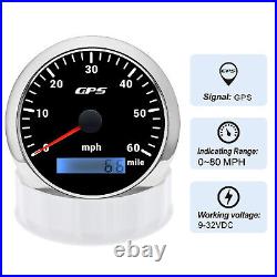 85MM GPS Speedometer Tachometer 6000RPM Fuel Level Water Temp Oil Pressure Volt