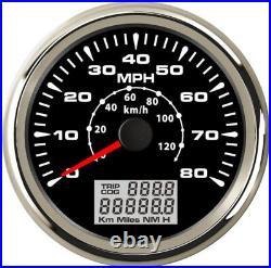 85mm Car GPS Speedometer Speed Trip Gauge Odometer 0-80MPH 0-120km/h Waterproof