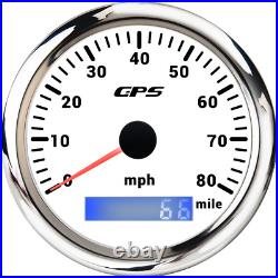 85mm GPS Speedometer Gauge 0-80MPH Waterproof for Marine Boat Car Truck US STOCK