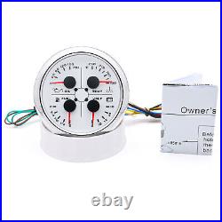 85mm GPS Speedometer With Tachometer Water Temp Oil Pressure Fuel Level Volt
