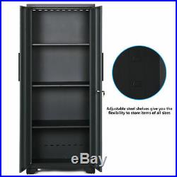 9 Pcs Big Steel Garage Storage Cabinet Set 24 Gauge Rack Shelf with Wooden Worktop