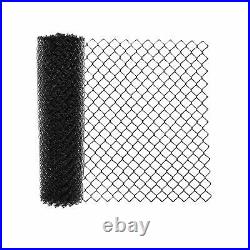 ALEKO Galvanized Steel Chain Link Fence Fabric 5x50 Feet 9.5 AW Gauge Black New