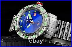 ARAGON Watch Automatic Mens Gauge 50mm Blue Dial Stainless Bracelet A324BLU