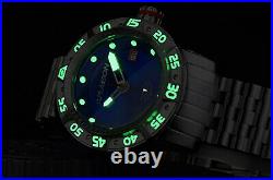 ARAGON Watch Automatic Mens Gauge 50mm Blue Dial Stainless Bracelet A324BLU