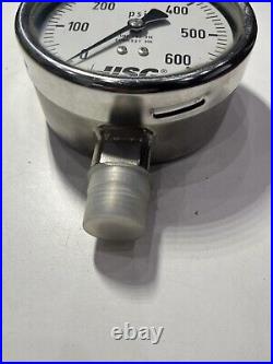 Ametek USG US gauge Liquid filed oil gauge 4 Stainless Steel