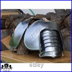 Armour luxurious-pauldrons 18 Gauge Collectibles Medieval Knight Reenactment Rep