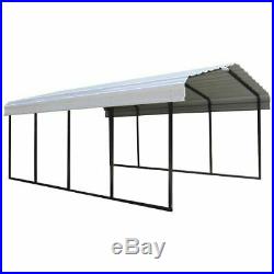 Arrow 12' x 20' x 7' 29-Gauge Carport with Galvanized Steel Roof Panels