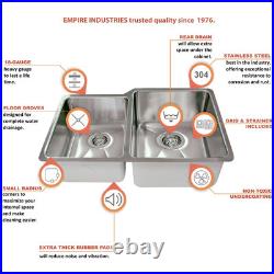 Atlas Undermount 18 Gauge Stainless Steel 32 45/55 Double N/A