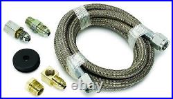 Auto Meter 3228 Braided Stainless Steel Hose 6ft. #4 3/16 ID Fittings