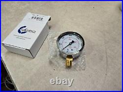 BOX OF 50 2-1/2 Pressure Gauge Chrome Plated Steel Case, 1/4NPT